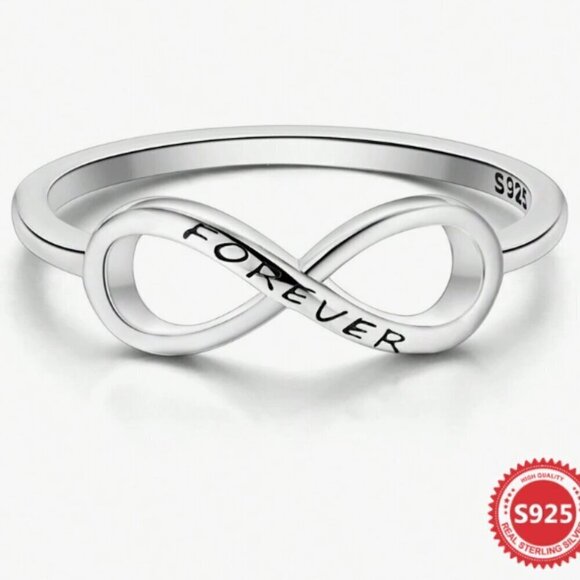 925 Silver Forever Infinity Ring - Picture 2 of 7